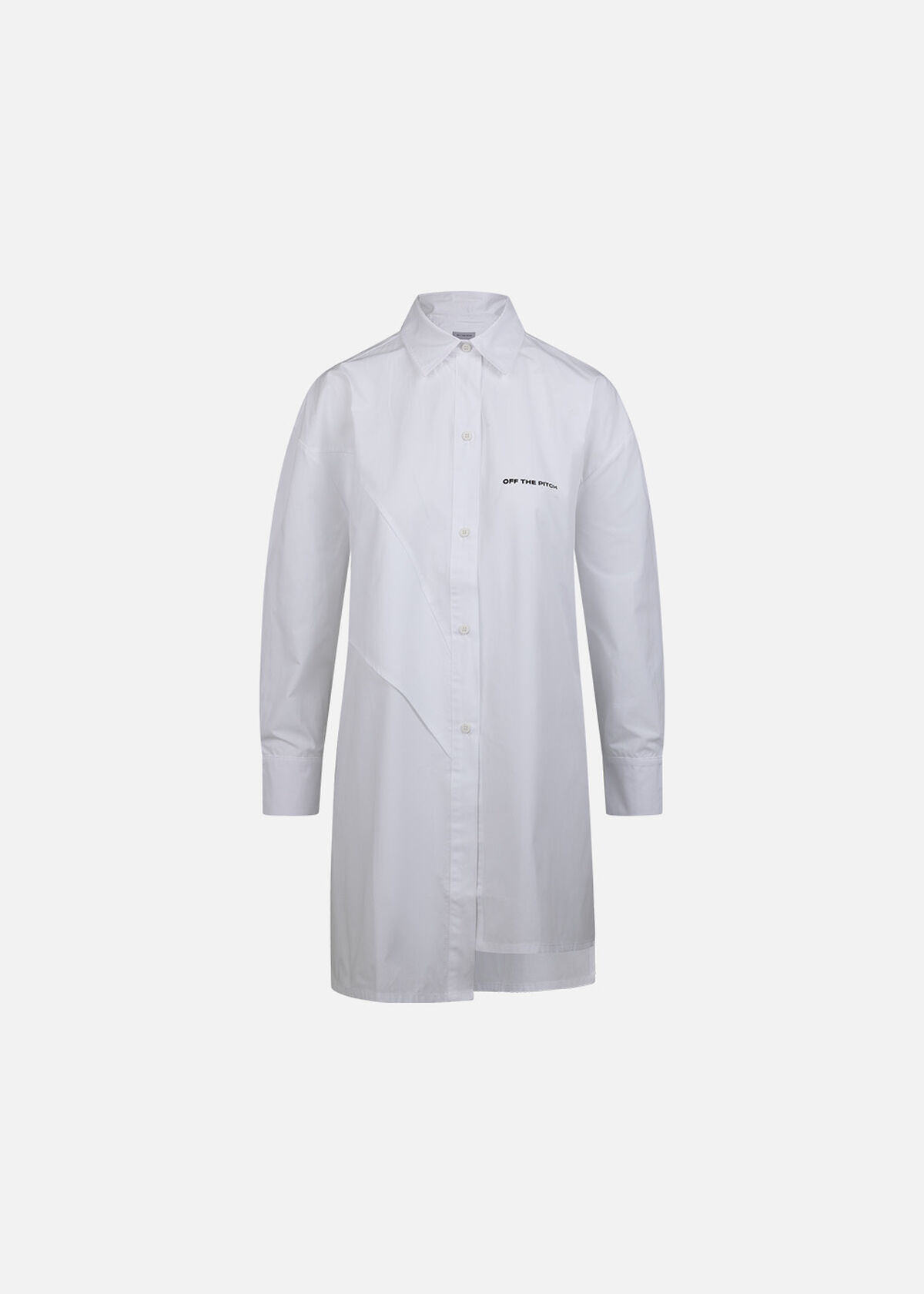 Deconstructive Oversized Shirt, White, hi-res