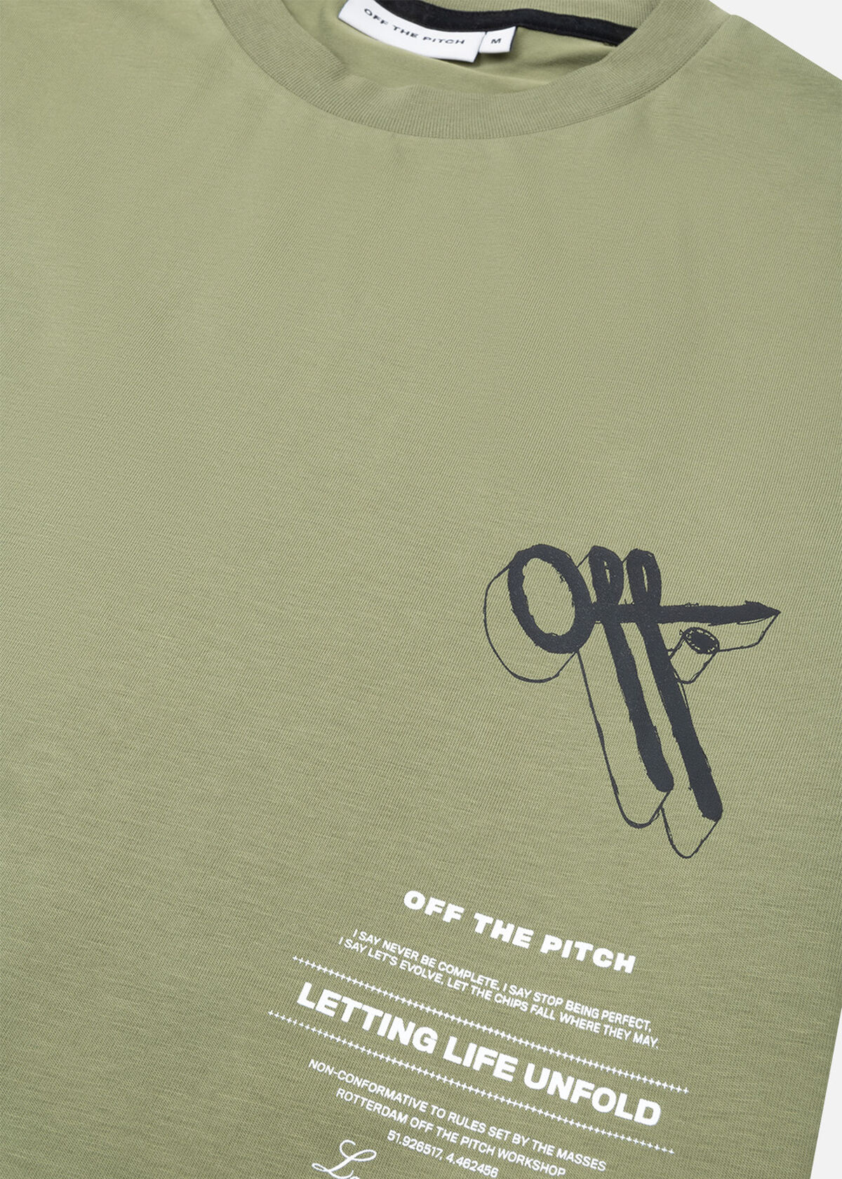 Unfold Regular Tee, Dark green, hi-res