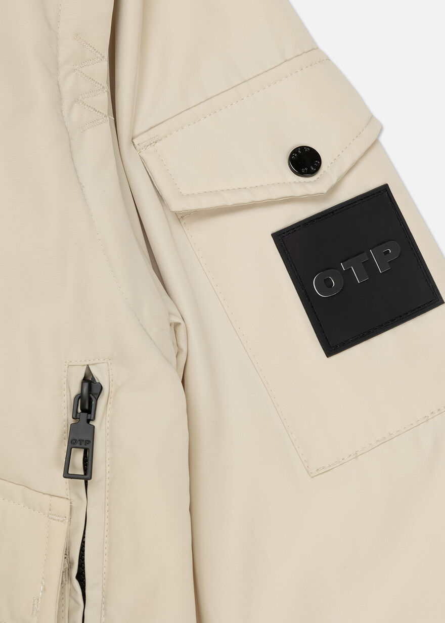 Zip-off Sleeve Jacket - 100% Polyester, Sand, hi-res