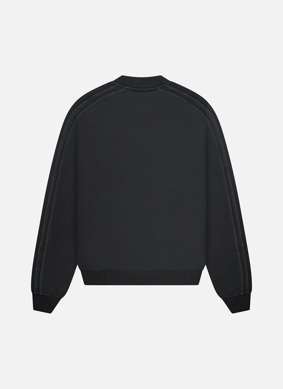 Raw Edge Panel Crew, Dark grey, hi-res