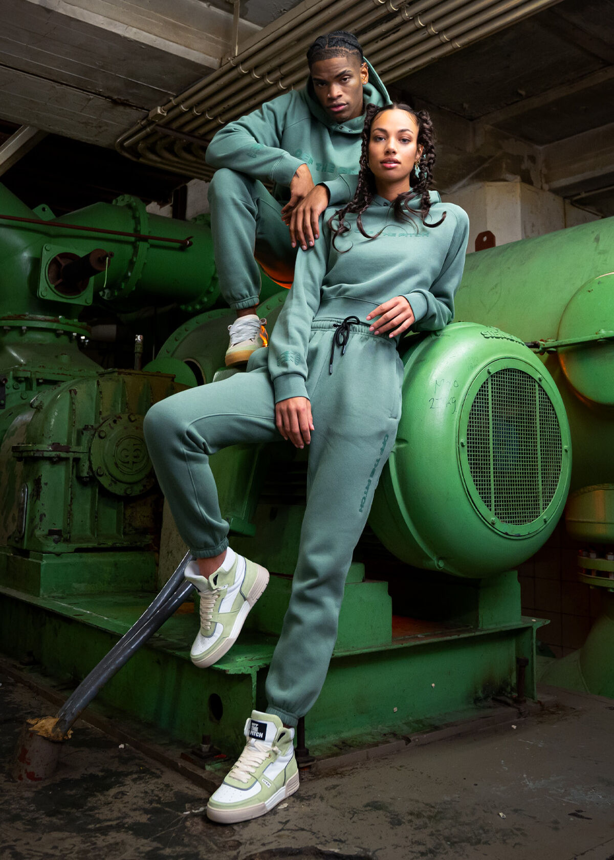 Comfort Sweat Suit Women - 100% Cotton, Forest Green, hi-res