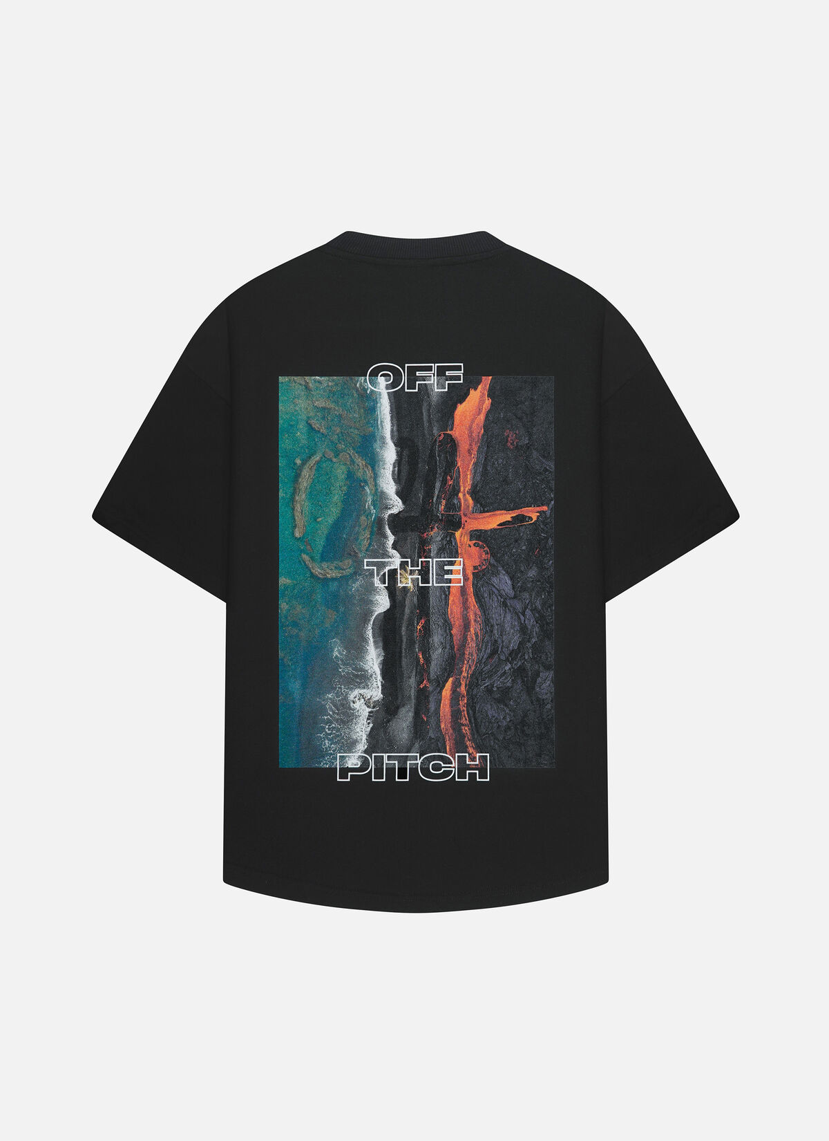 Lava Oversized Tee, Black, hi-res
