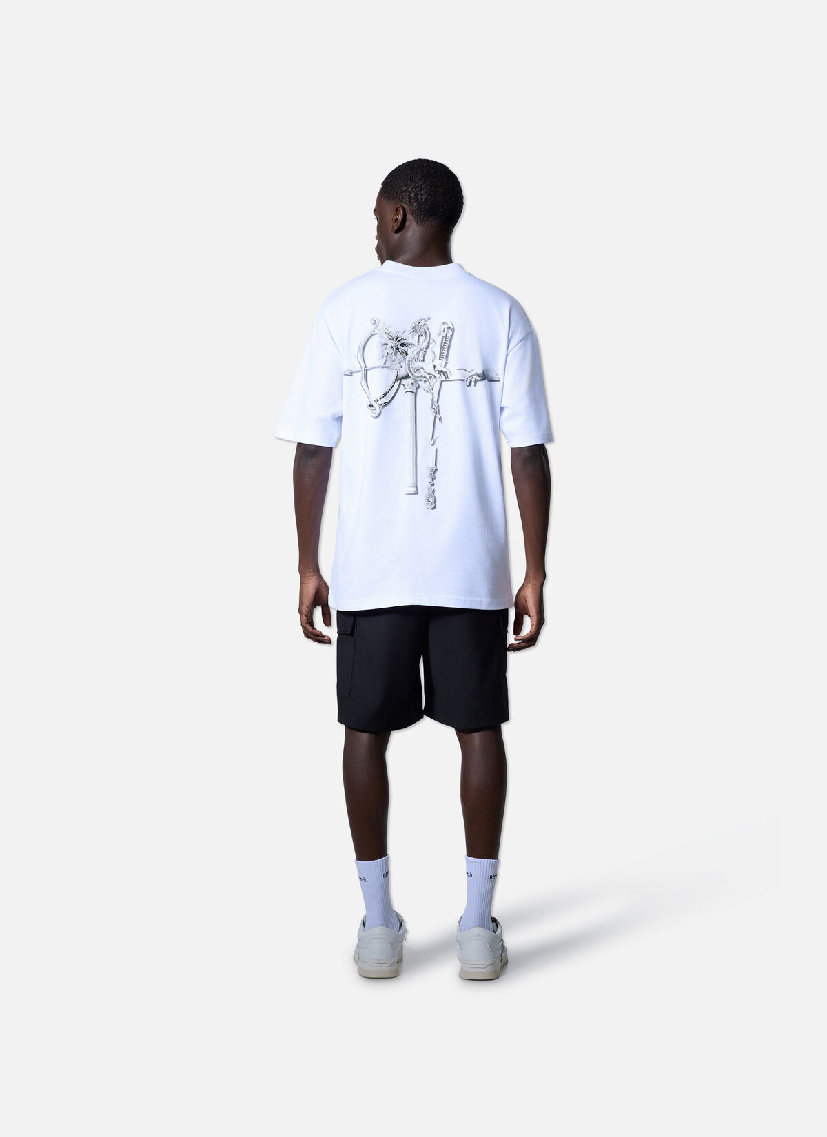 Museum Loose Fit Tee, White, hi-res