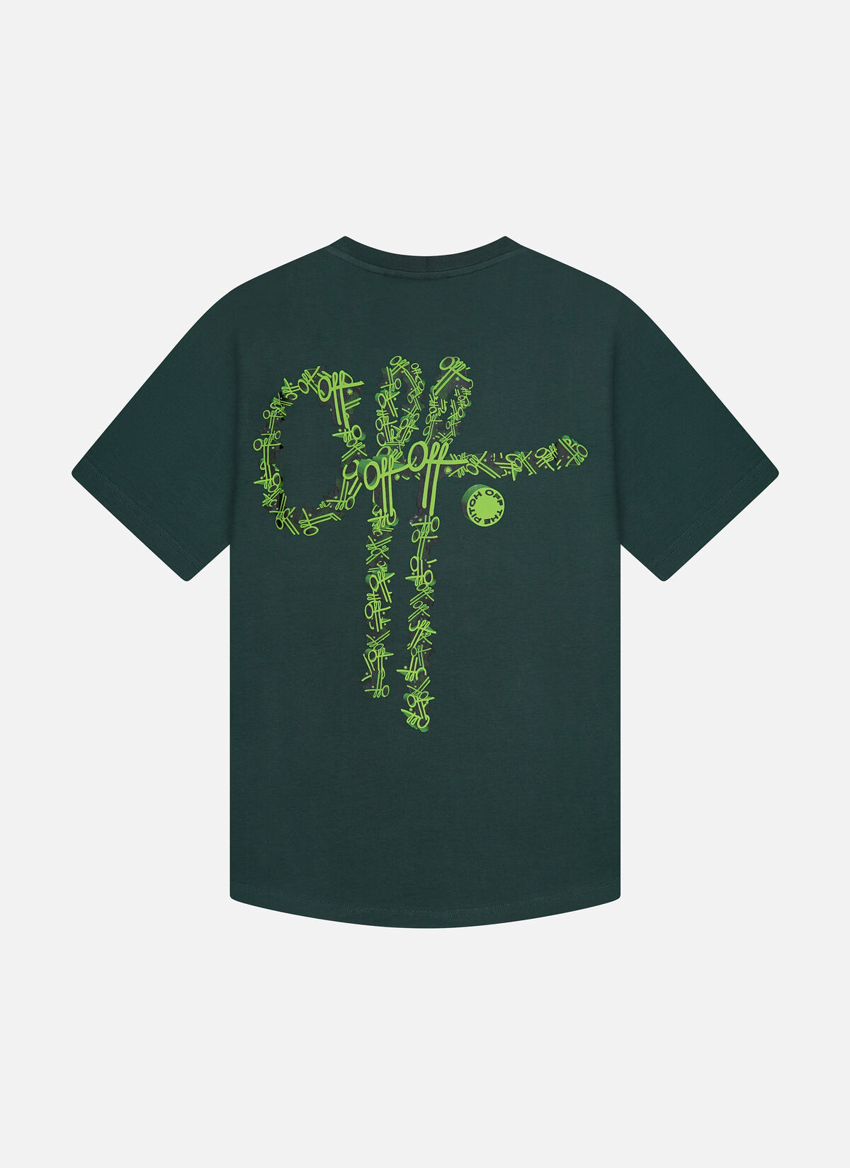 3D Off Slim Fit Tee, Forest Green, hi-res