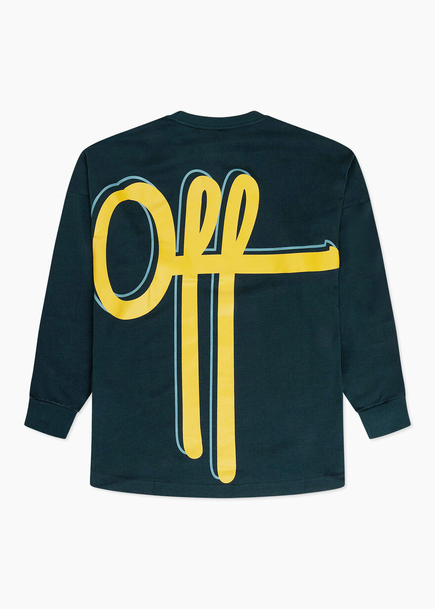 Globe Oversized Longsleeve Tee, Dark green, hi-res