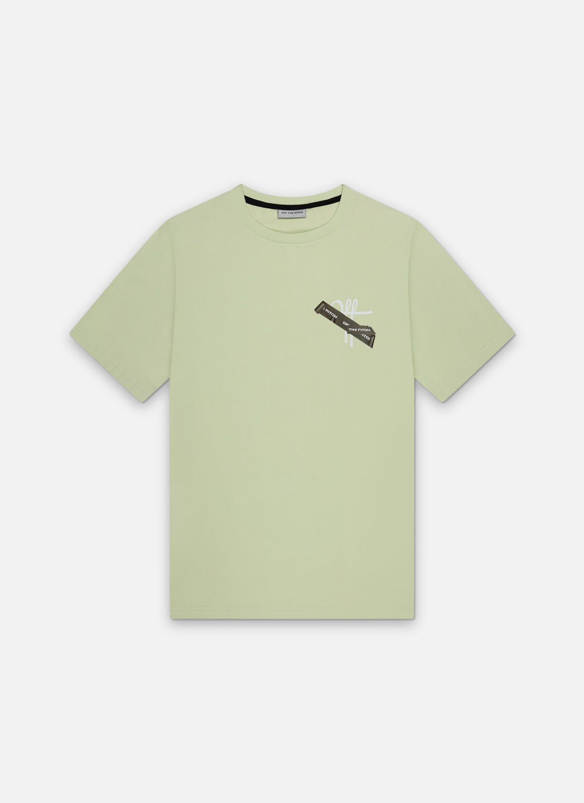 Tape Off Slim Fit Tee, Green, hi-res