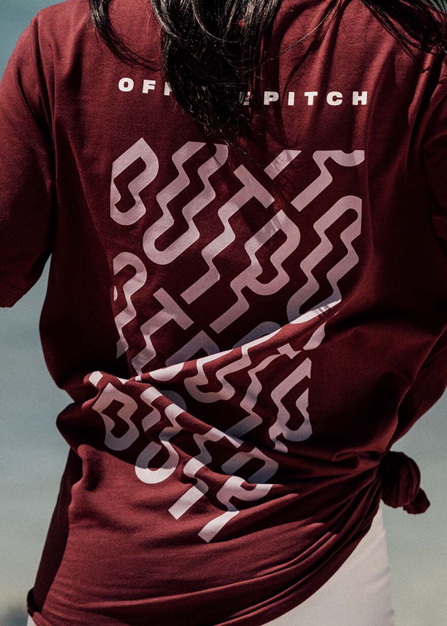 Slim Fit Tee Backburn Flash, Bordeaux, hi-res