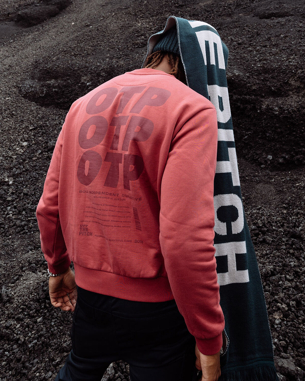 OTP Scarf, Dark green, hi-res
