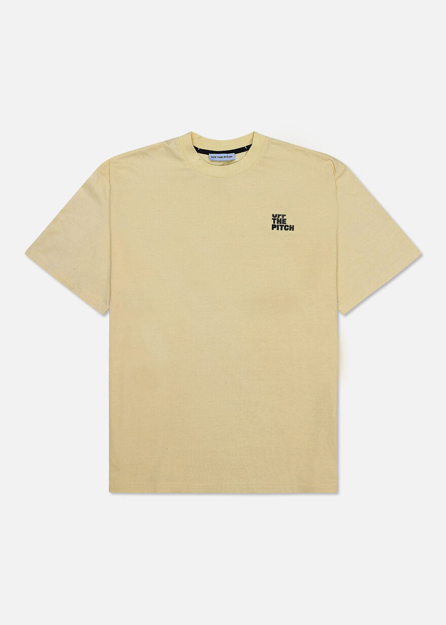 Loose Fit Pitch Tee - 100% Cotton, Yellow, hi-res