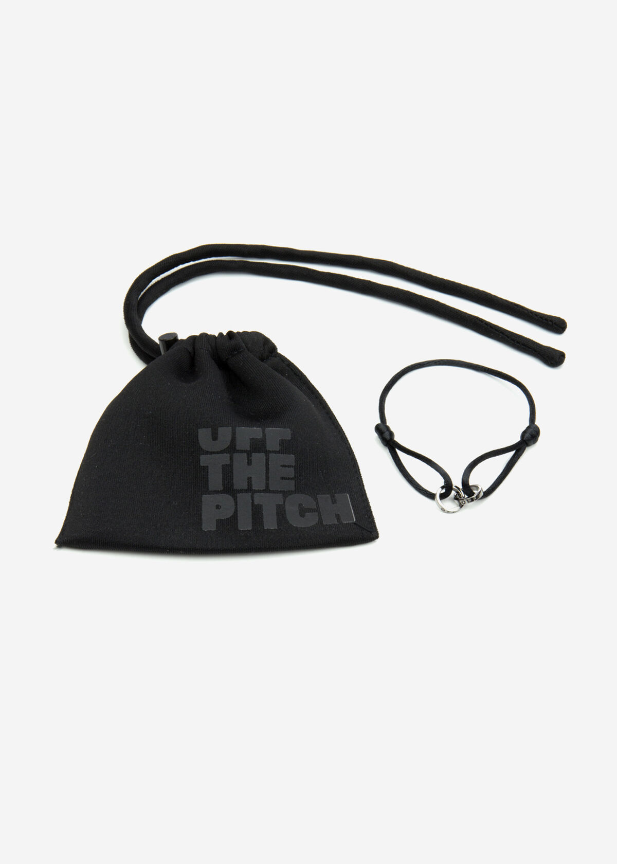 OTP Bracelet - Black - 100% Satin, Grey, hi-res