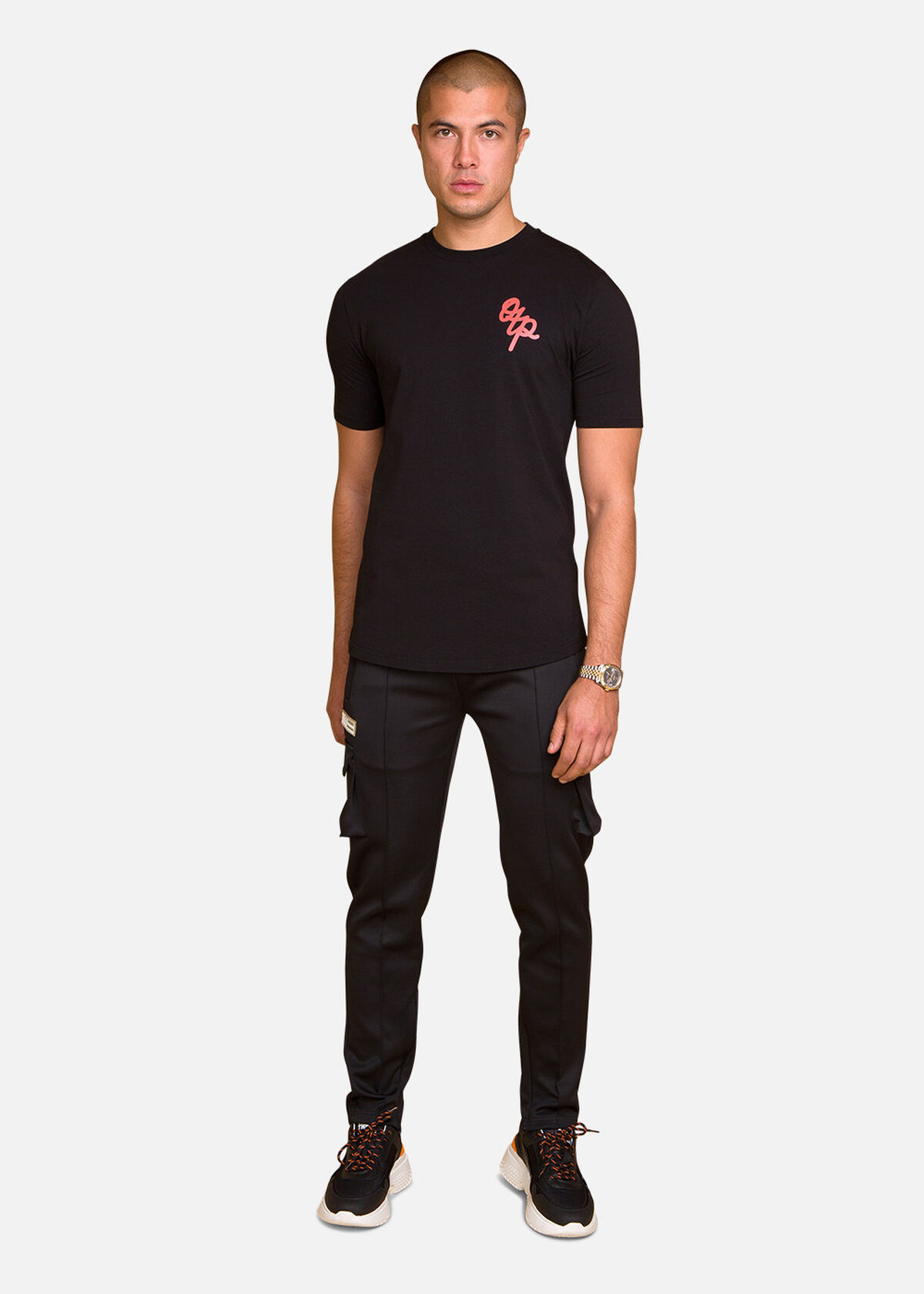Bright Brush Tee, Black, hi-res