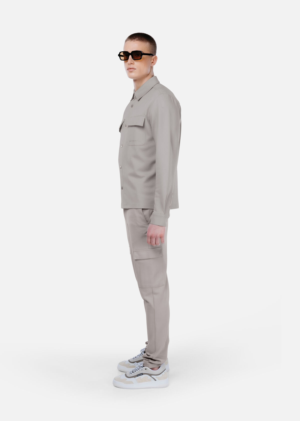 Smart Interlock Pants, White/Green, hi-res
