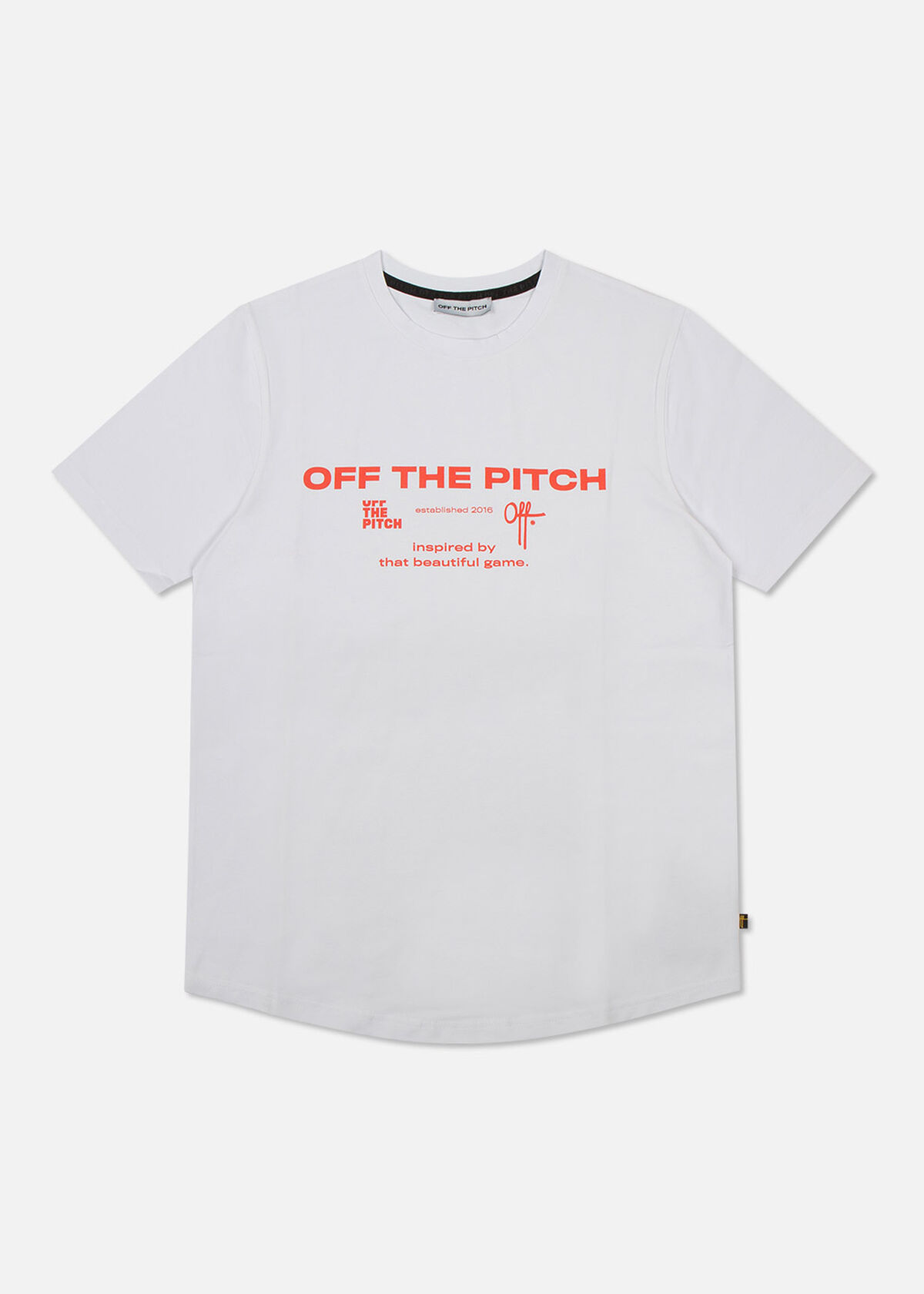 The Sage Slimfit Tee - Black - 95% Cotton 5% Elast, White, hi-res
