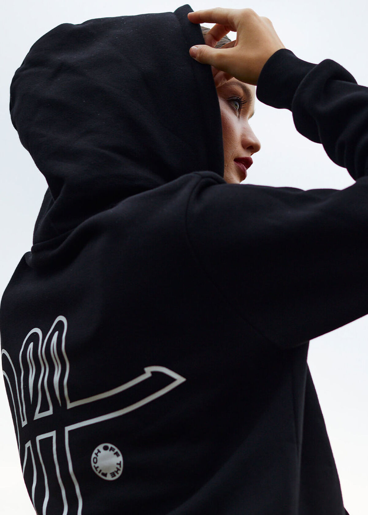 Fullstop Hood, Black/White, hi-res
