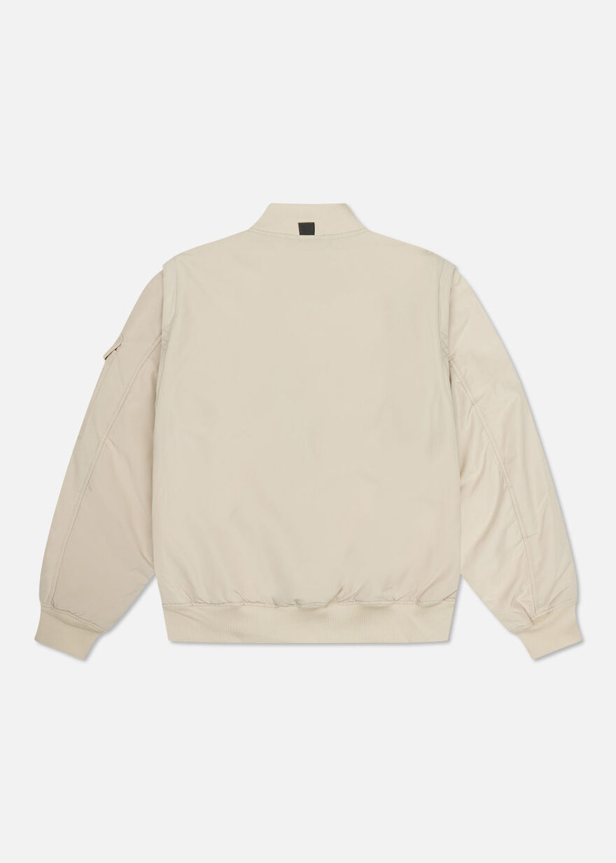 Zip-off Sleeve Jacket - 100% Polyester, Sand, hi-res