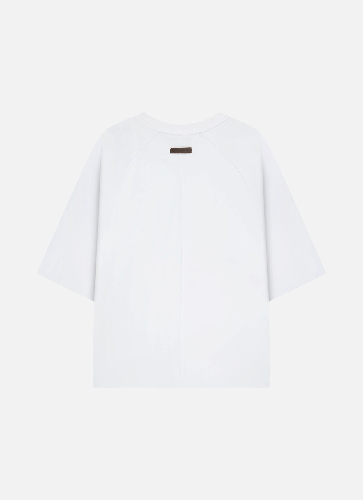 Raw Edge Echo Raglan Tee, White, hi-res