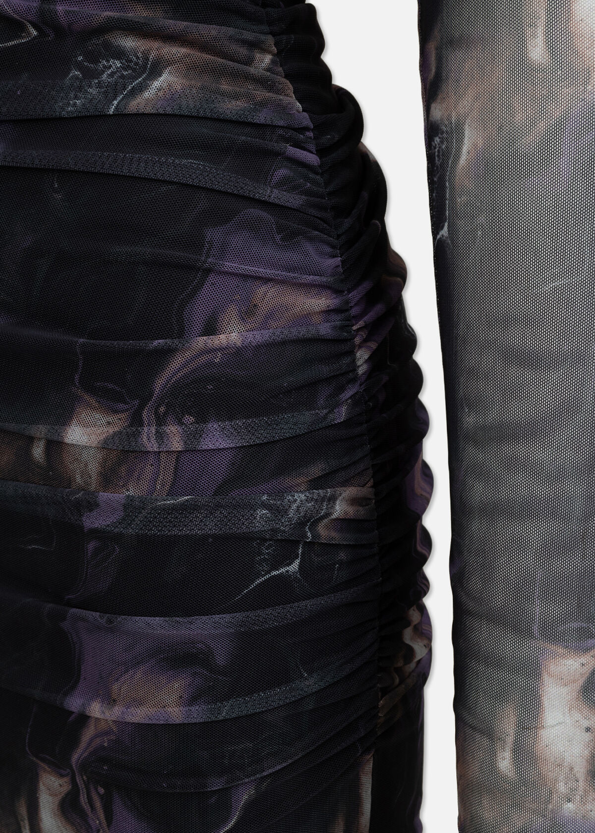 Marble Mesh Dress, Purple/Black, hi-res