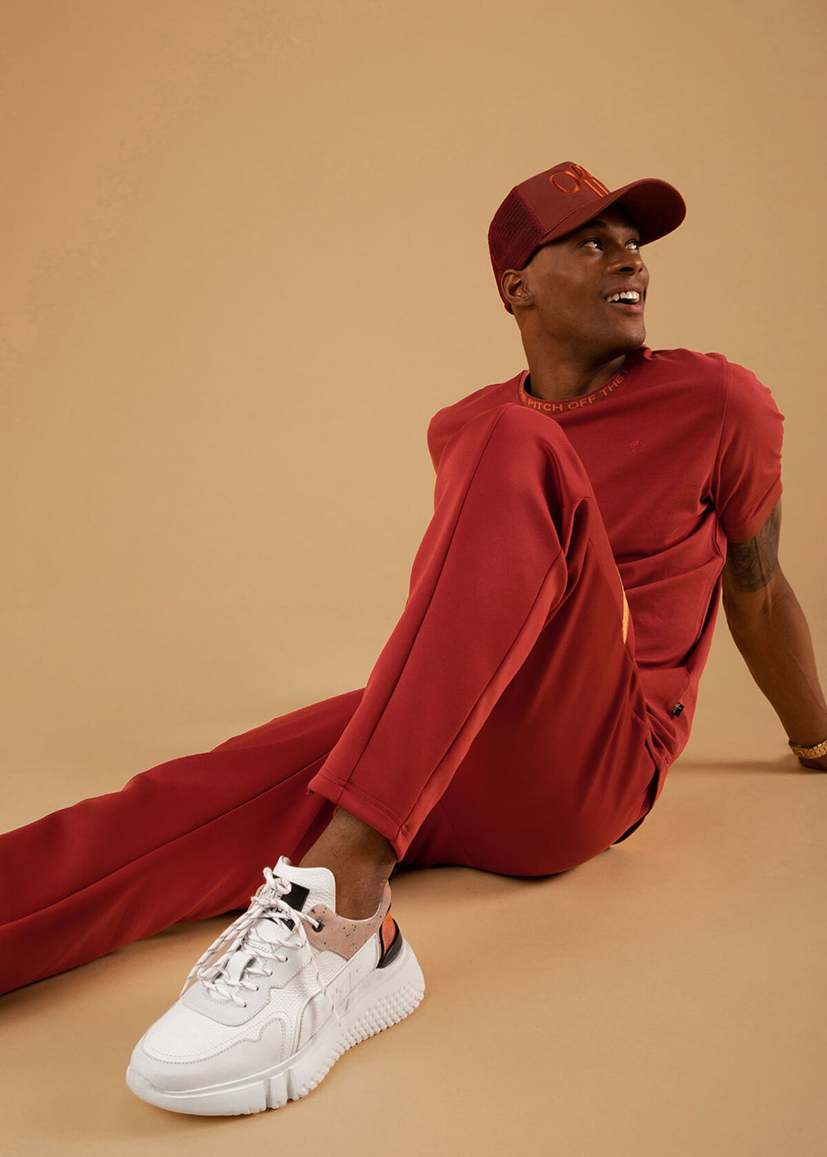 The Mercury Pants - Black - 92% Polyester 8% Elast, Red, hi-res