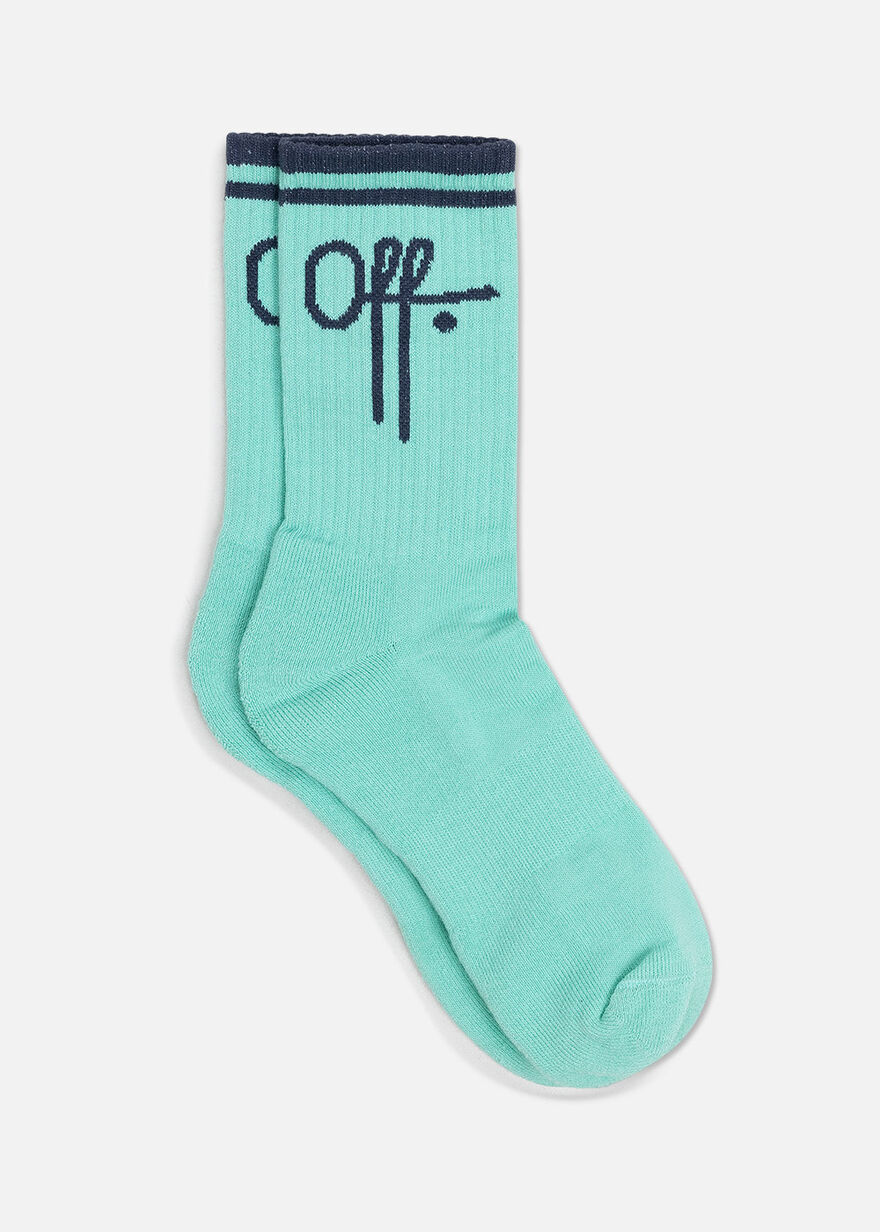 Fullstop Sock - 85% Cotton/10% Polimid/5%Elastane, Green/White, hi-res