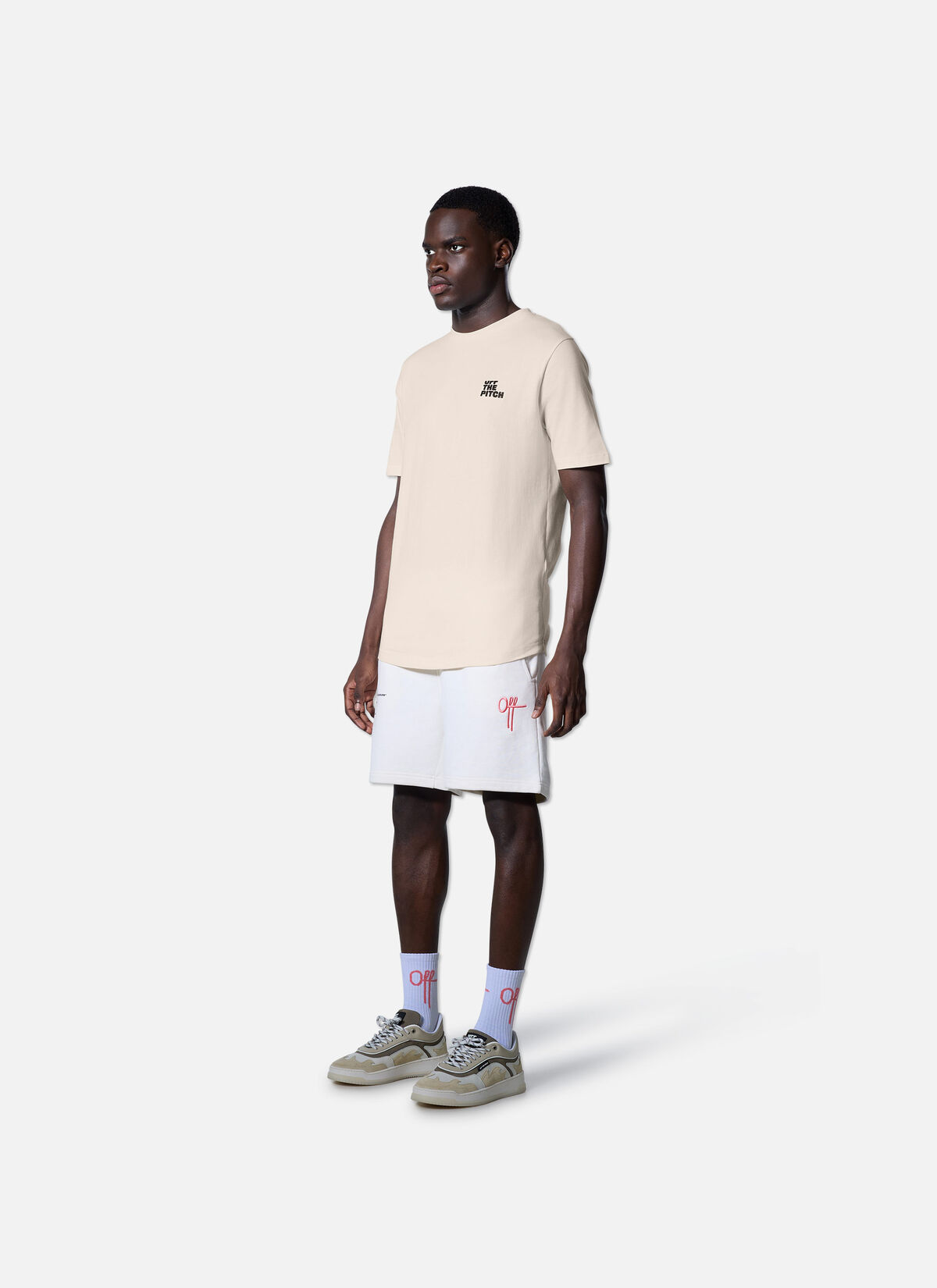 Ornament Slim Fit Tee, Off white, hi-res