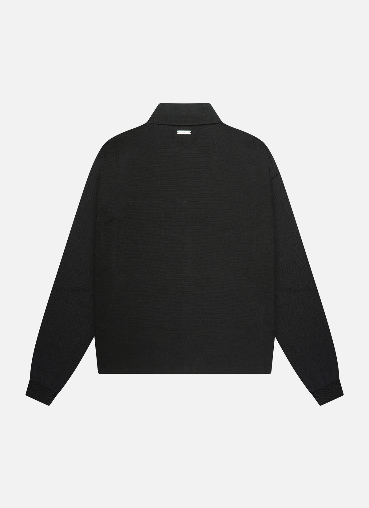 Flat Knit Tailored Overshirt, Black, hi-res