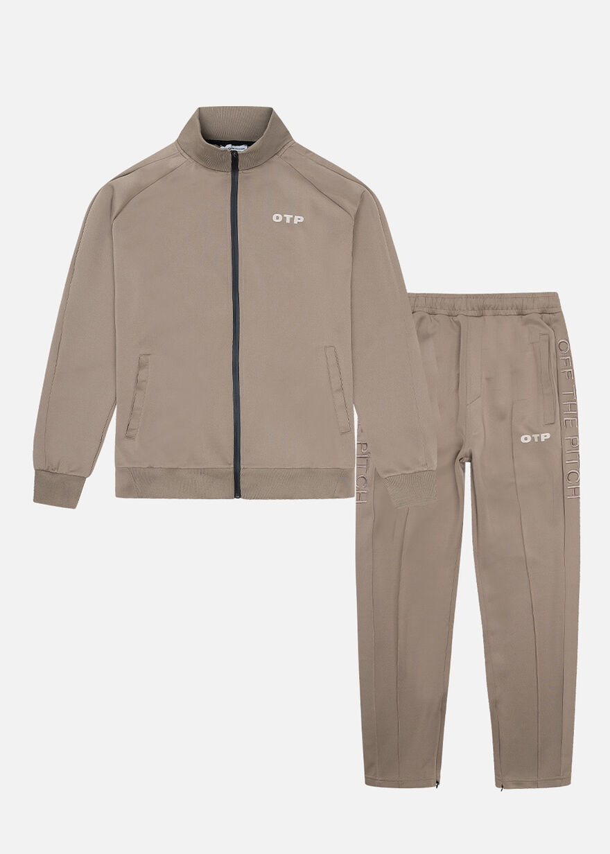 Leisure Tracksuit - 95% Polyester / 5% Elastane, Sand, hi-res