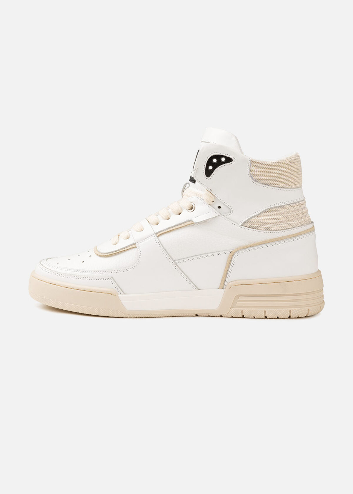 Basketta Hi - Silky Suede, White/Gold, hi-res