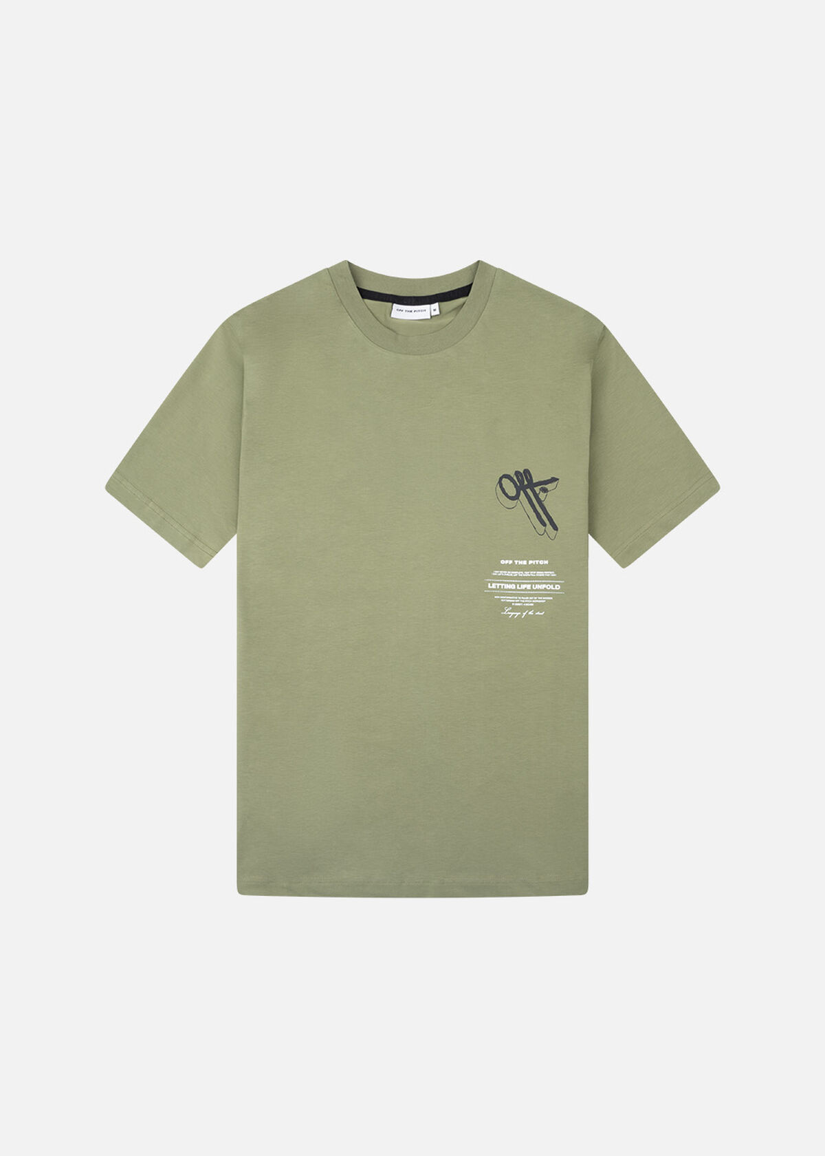 Unfold Regular Tee, Dark green, hi-res
