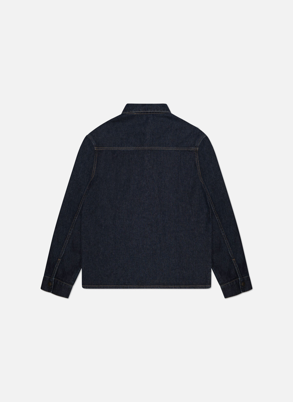 Double Face Denim Shirt, Blue/Blue, hi-res