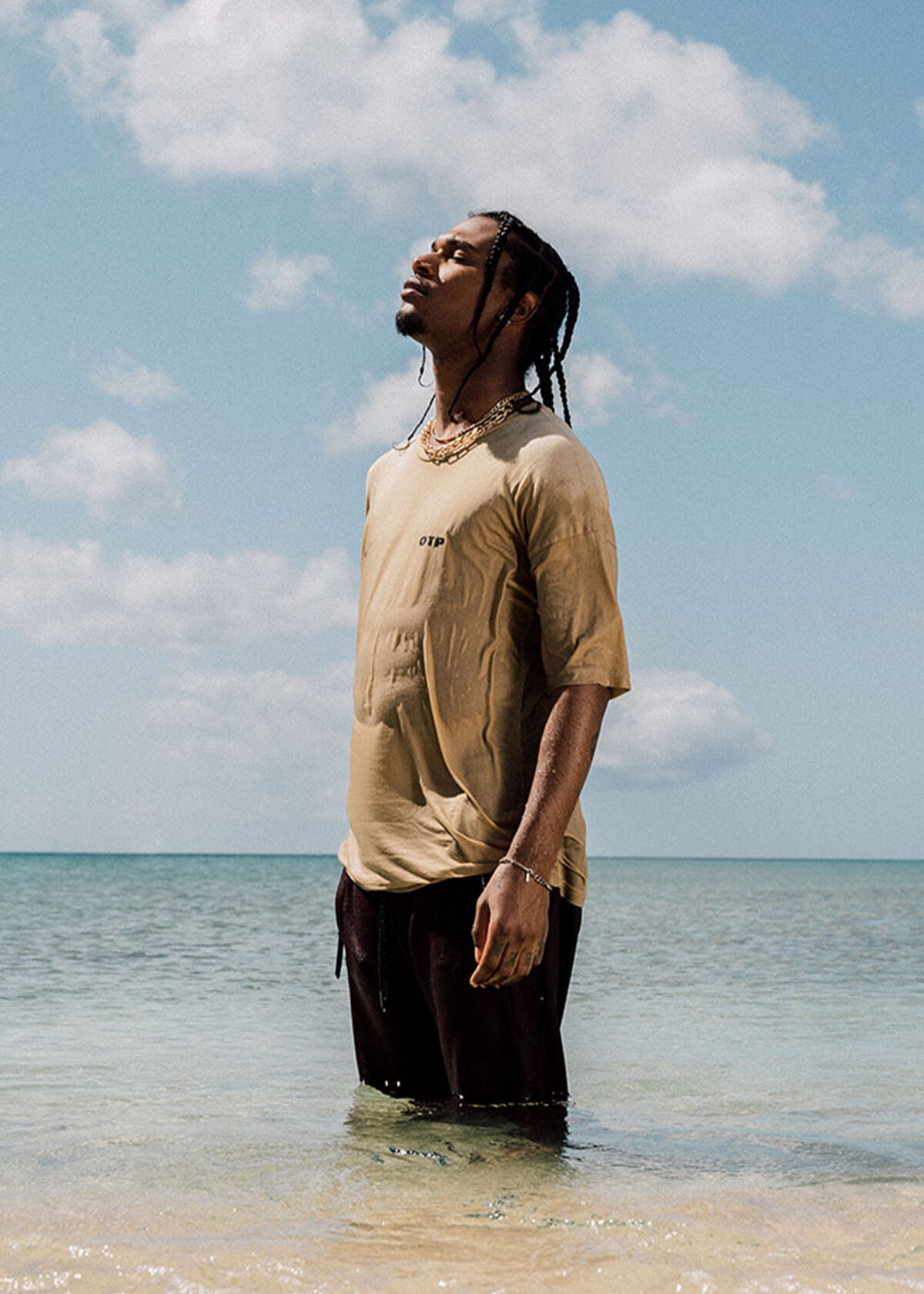 Dublin Oversized Tee Solid, Sand, hi-res