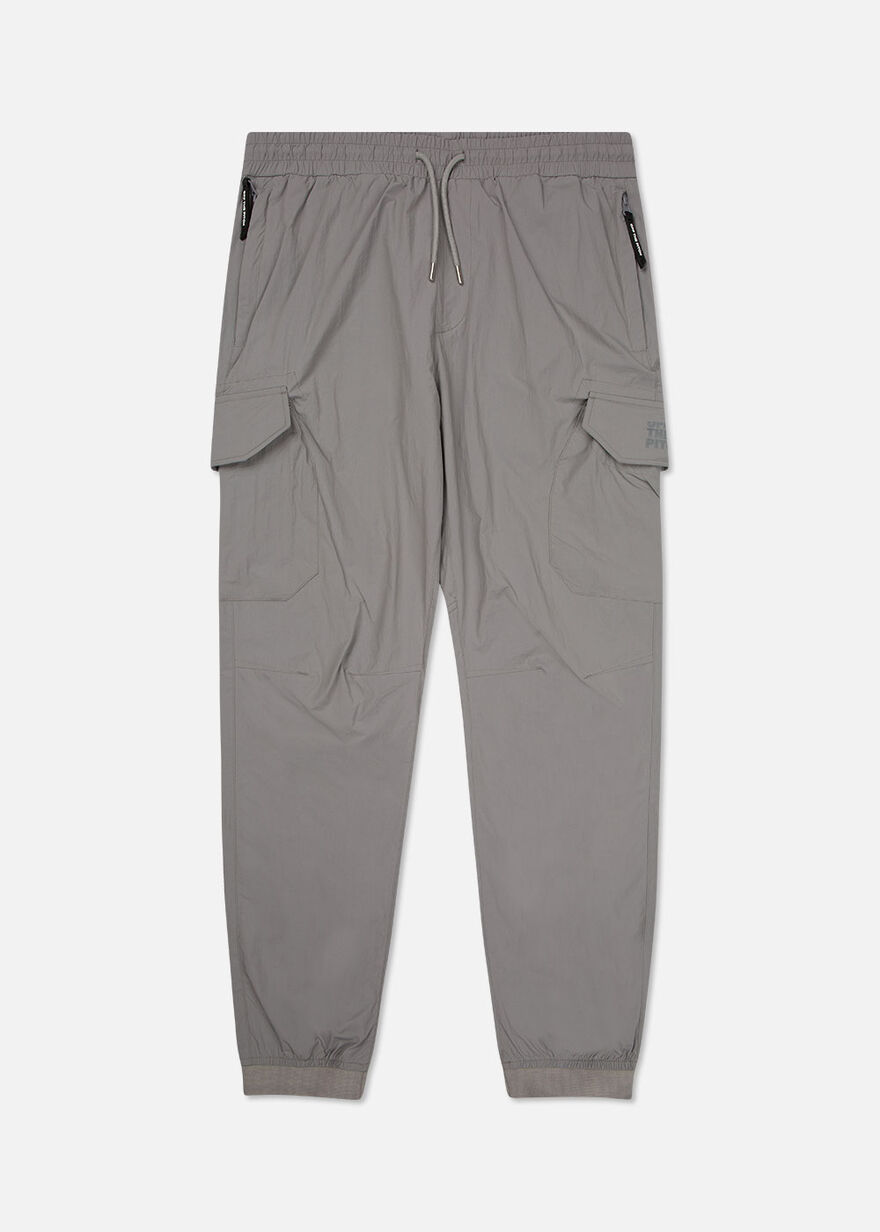 The Comet Cargo Pants - Silver Grey - 100% Polyest, Silver, hi-res