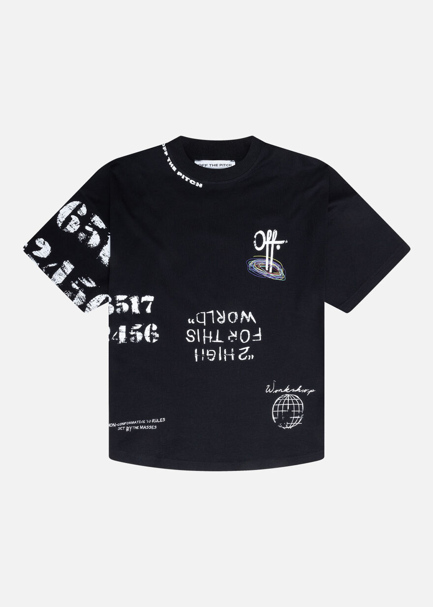 Chalk Oversized Tee Unisex, Black, hi-res