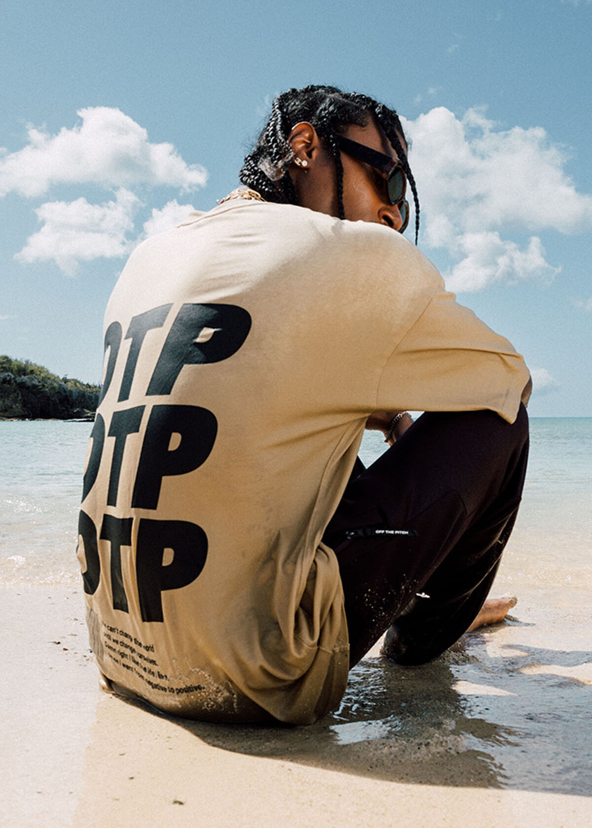 Dublin Oversized Tee Solid, Sand, hi-res