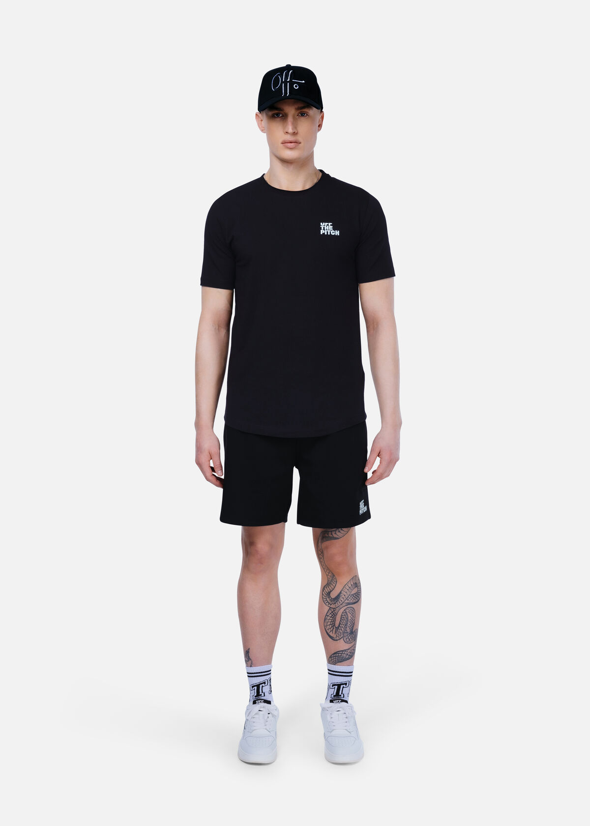 Fullstop Slim Fit Tee, Black, hi-res