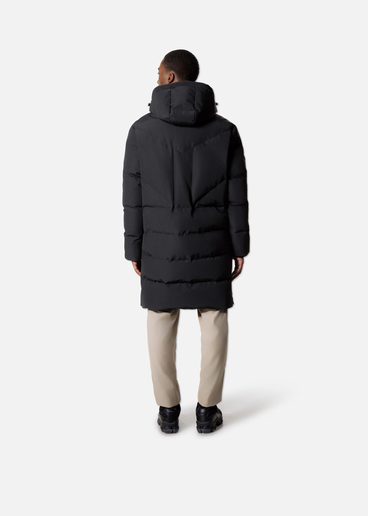 Ripstop Longline Puffer, Black, hi-res