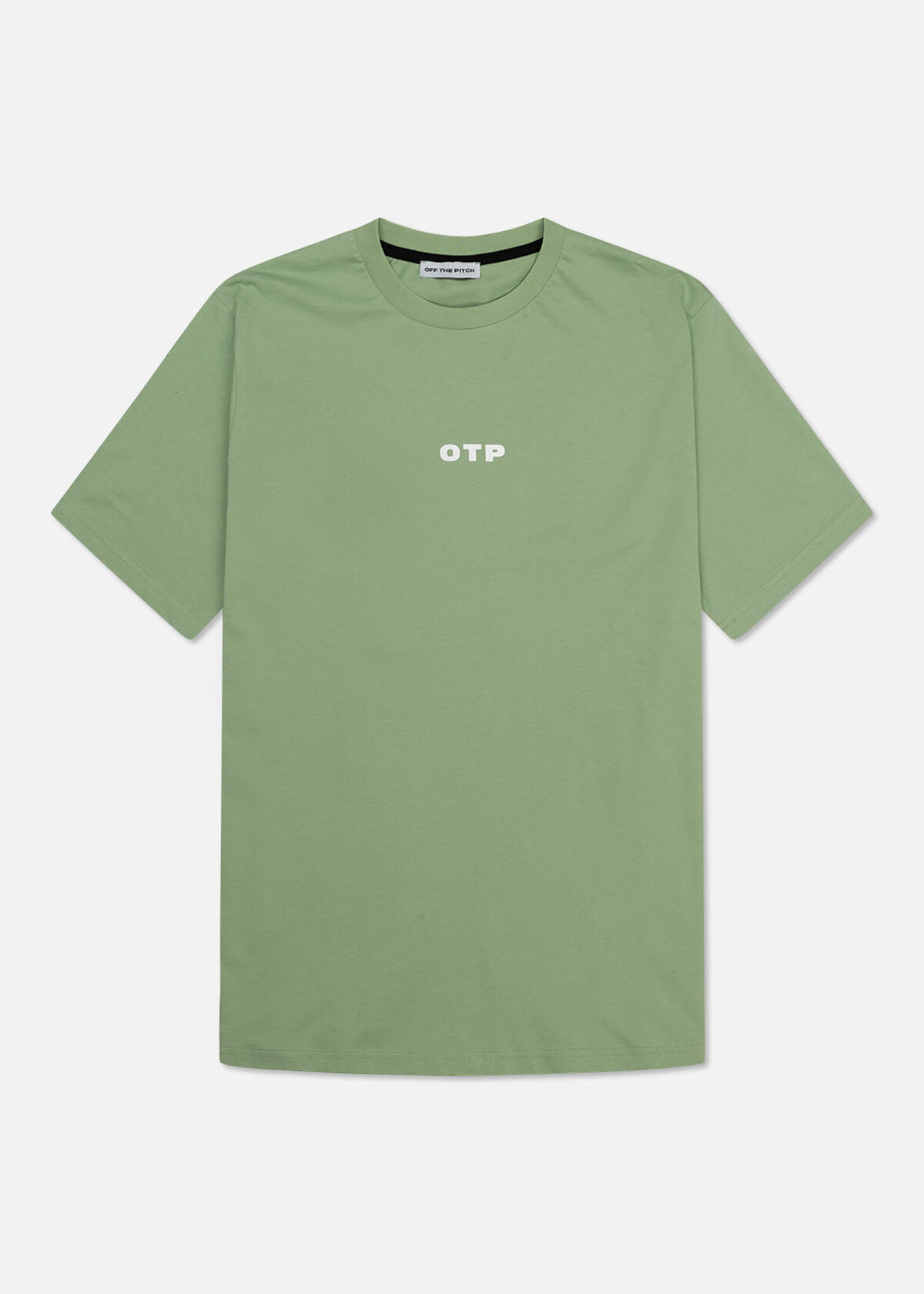 Backburn Regular Tee - 100% Cotton, Green/White, hi-res