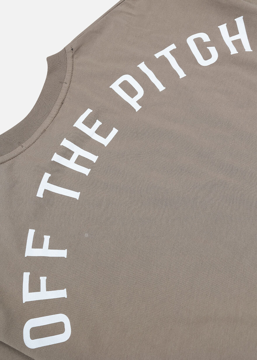 Loose Fit Pitch Tee - 100% Cotton, Sand, hi-res