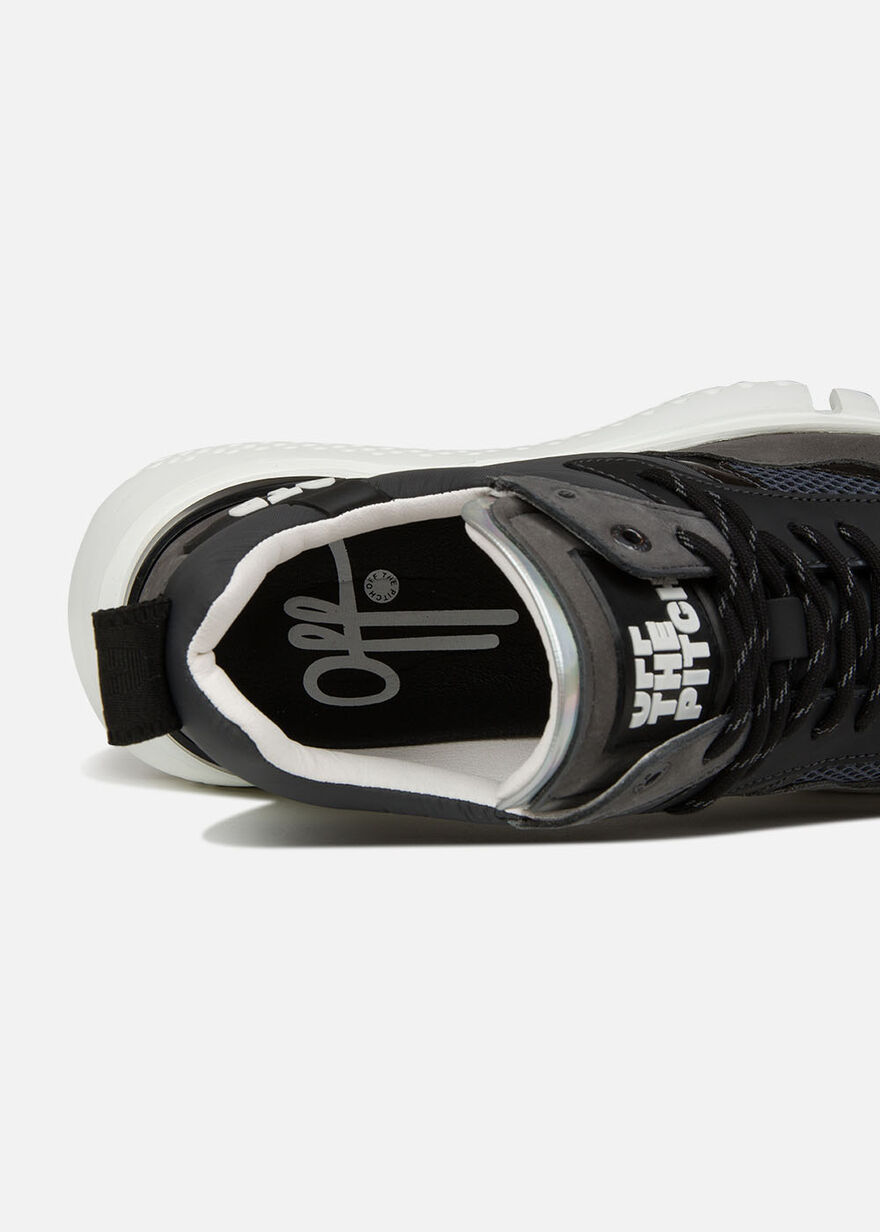 Crunch Runner 2.0 - Grey - Leather/Nylon/Mesh, Grey, hi-res