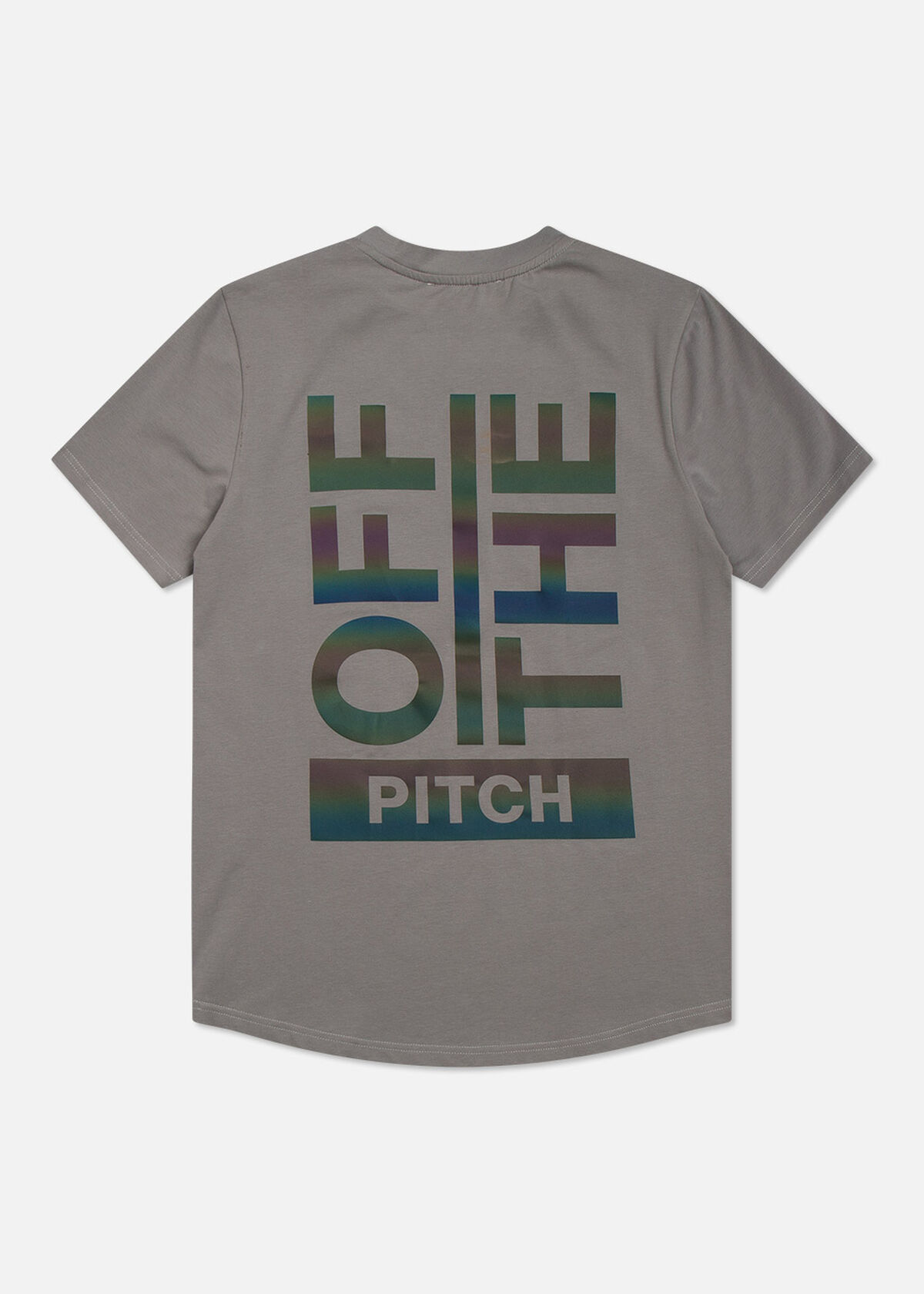 The Saturn Slimfit Tee - Black - 95% Cotton 5% Ela, Grey, hi-res