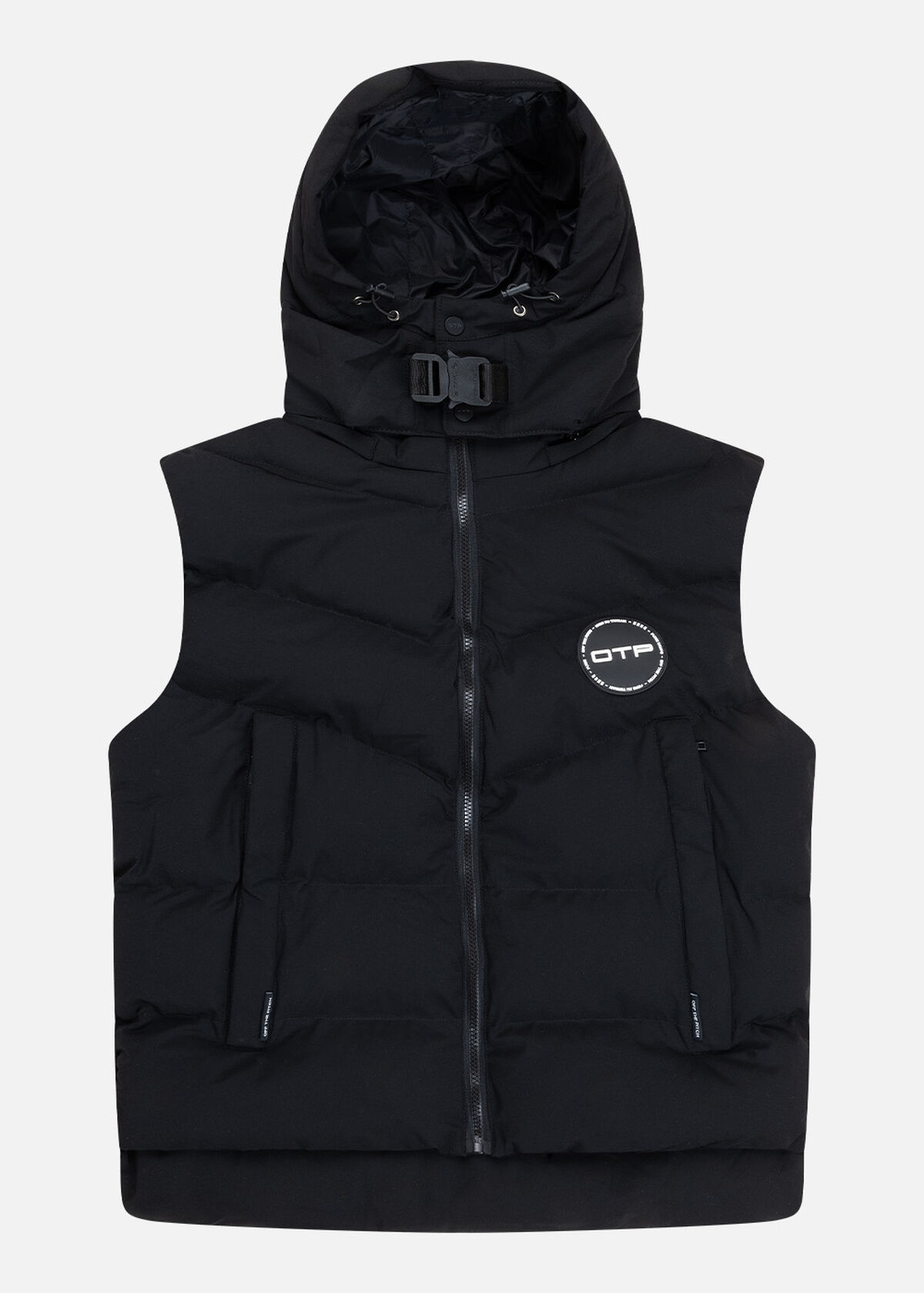 Down Gilet, Black, hi-res
