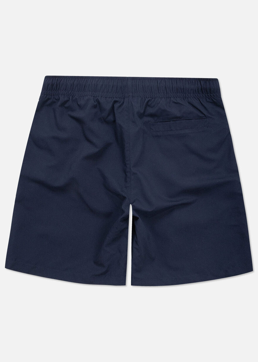 Swim Shorts - 100% Polyester, Navy/Black, hi-res