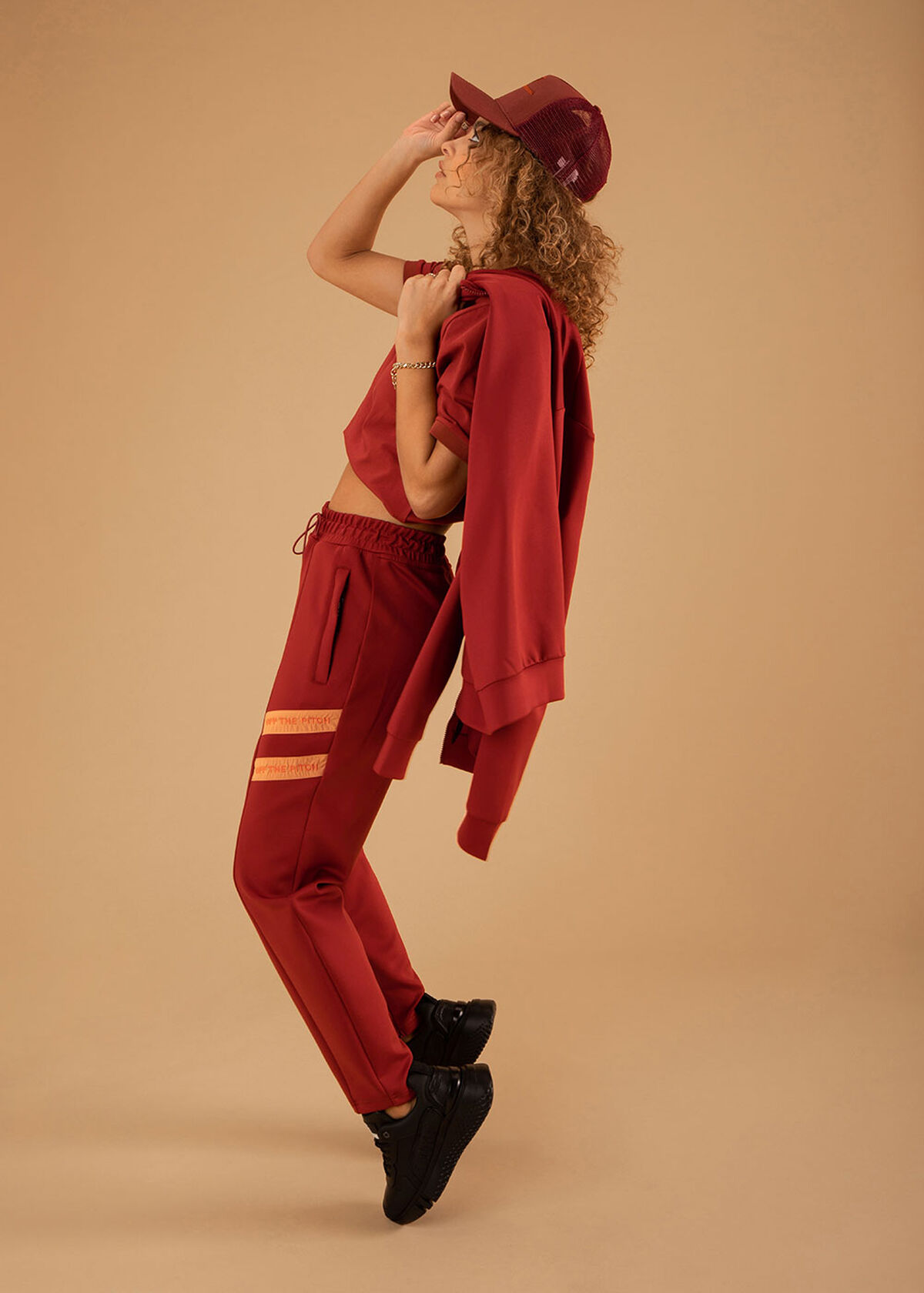 The Mercury Suit - Black - 92% Polyester 8% Elasta, Red, hi-res