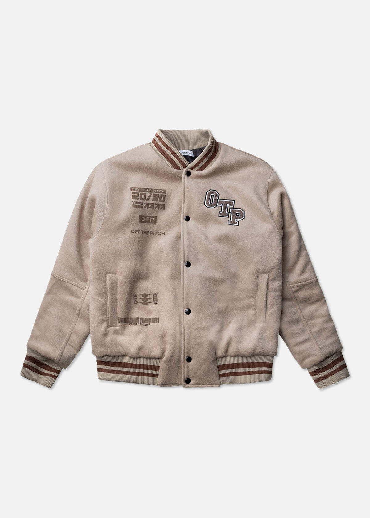 Baseball Jacket Wool-Blend, Sand, hi-res