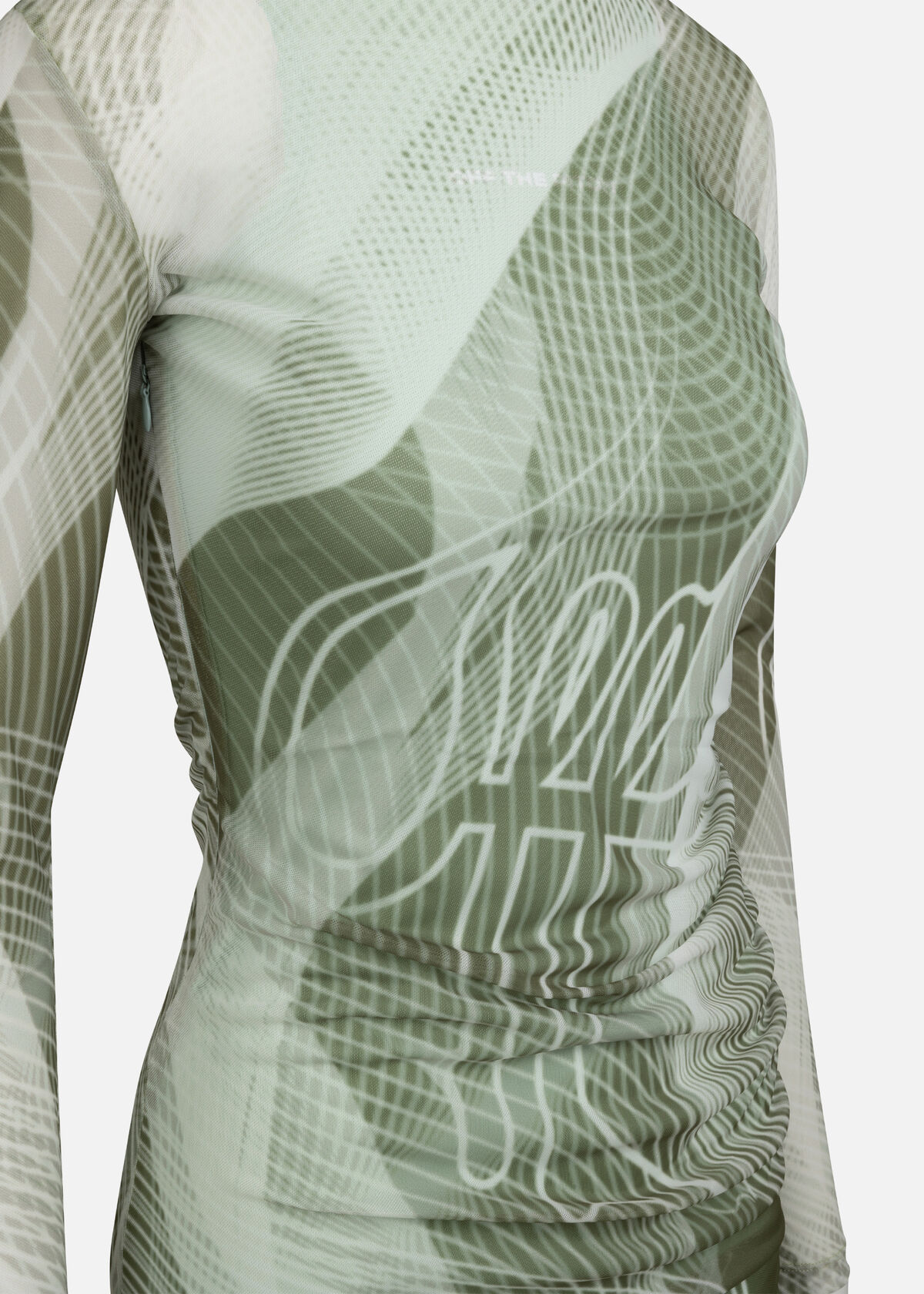Rave Mesh Dress, Forest Green, hi-res