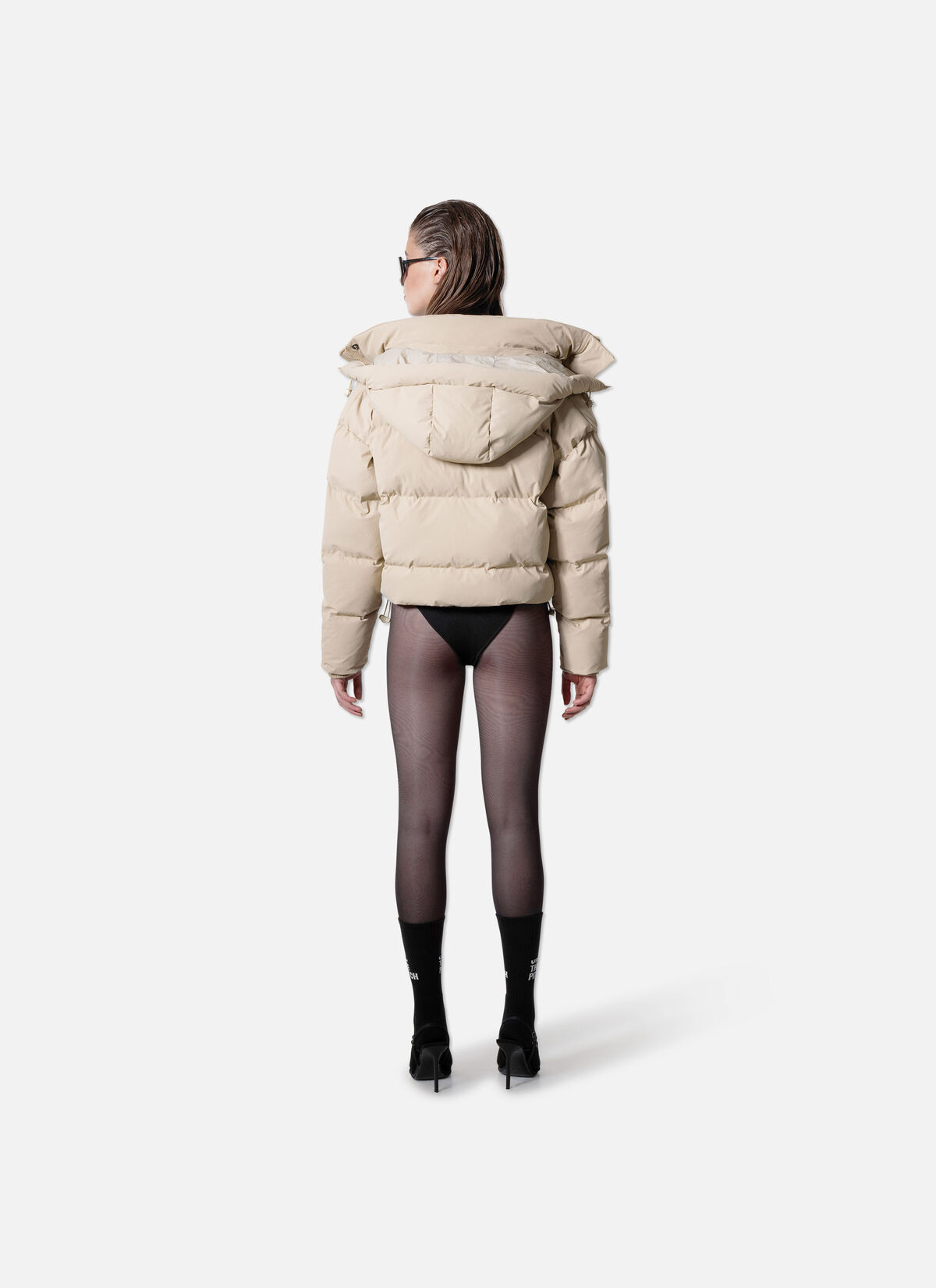 Cropped WMNS Puffer, Sand, hi-res