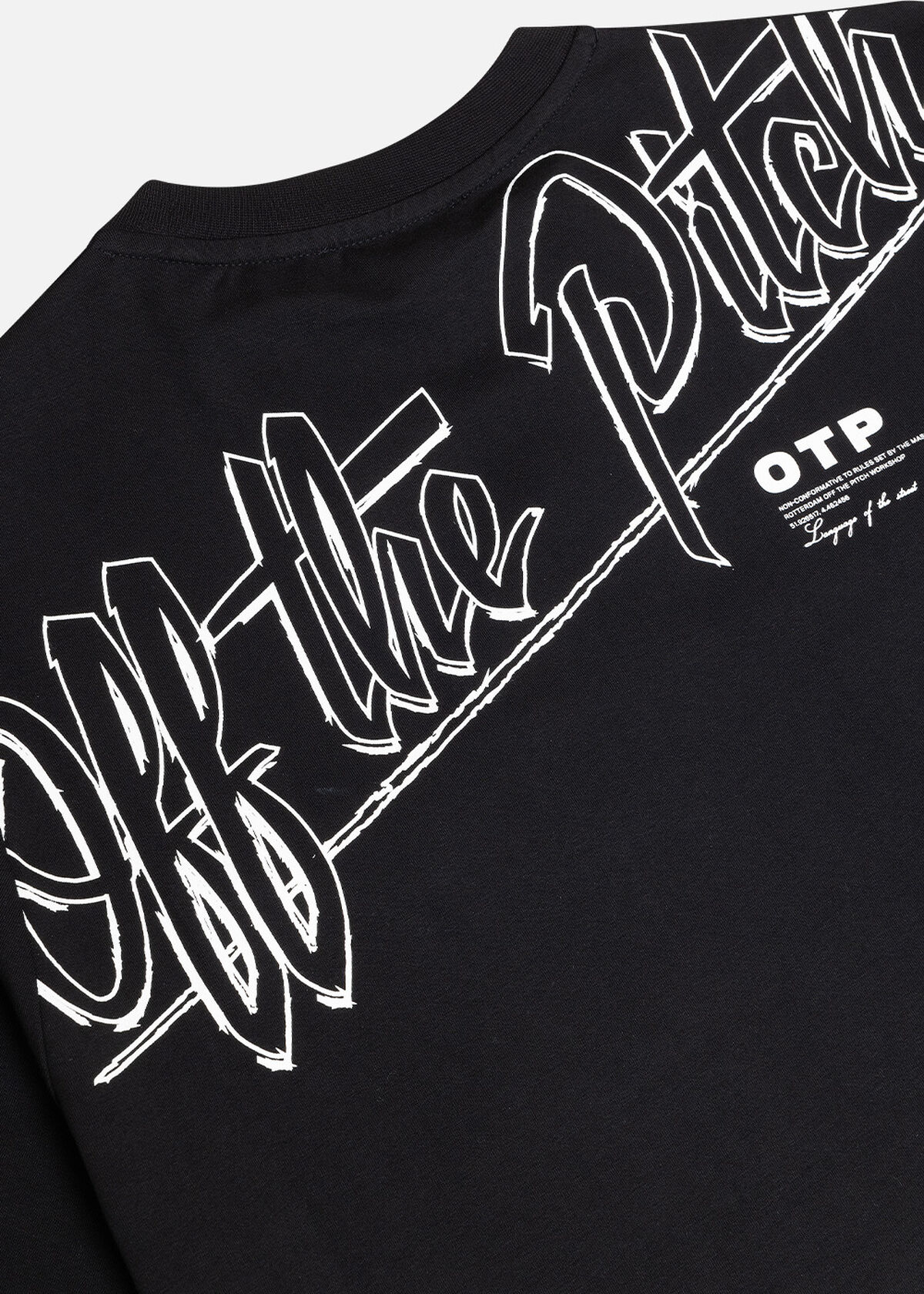 Script Regular Fit Te, Black, hi-res