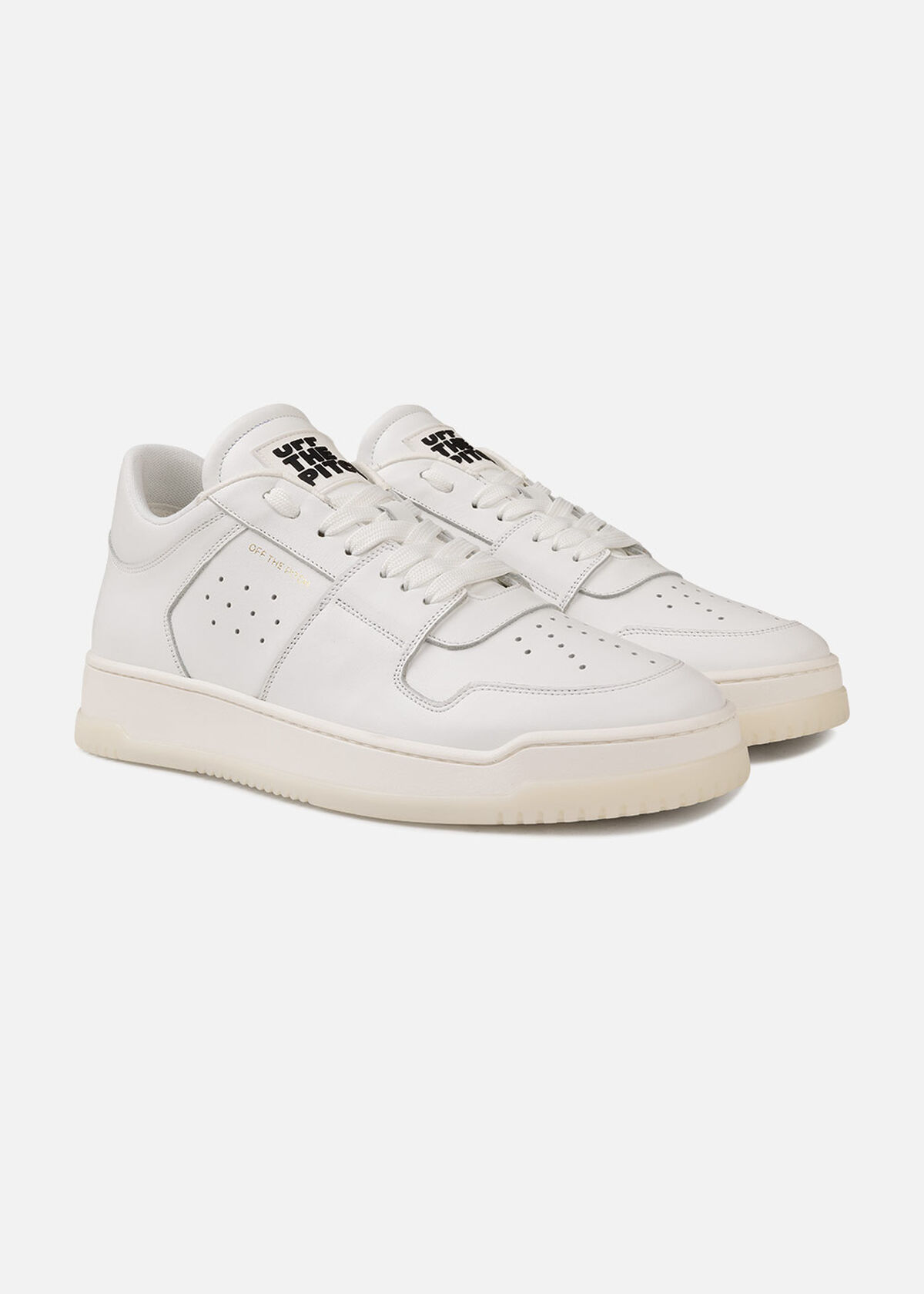Supernova Low - Leather, White, hi-res