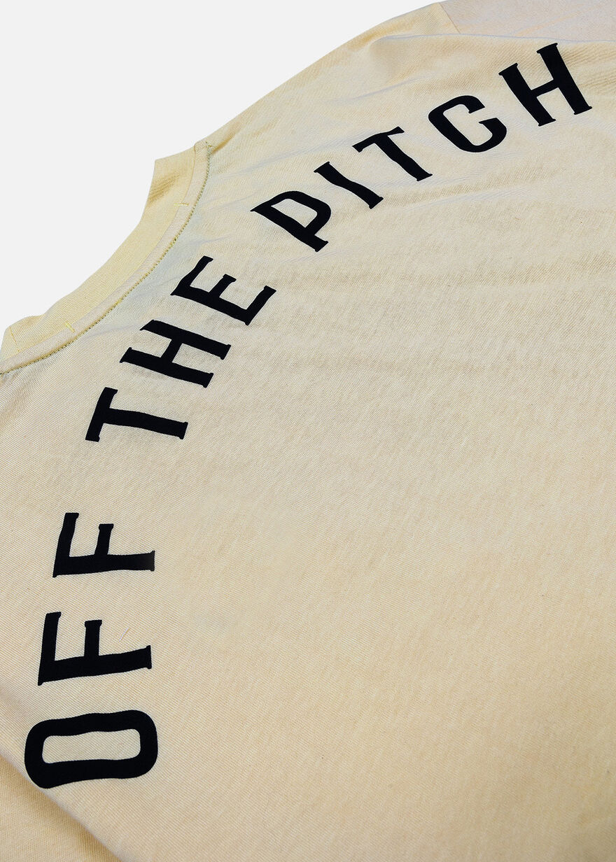 Loose Fit Pitch Tee - 100% Cotton, Yellow, hi-res