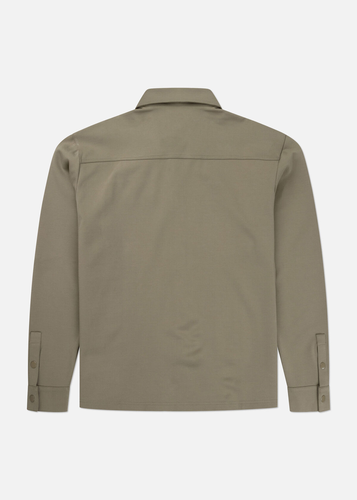 Smart Interlock Overshirt, Dark green, hi-res