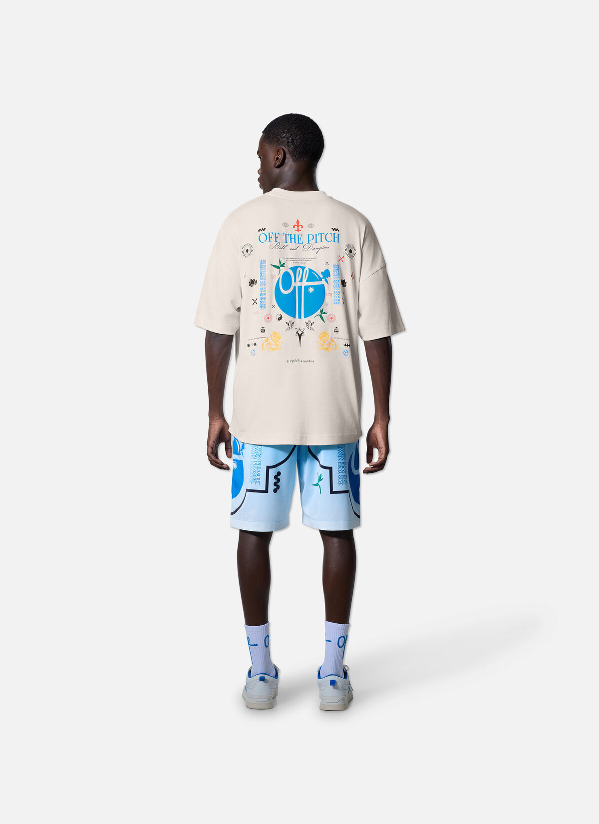 Global Oversized Tee, Off white, hi-res